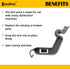 6PCS/PACK Reliable W10082853 Dishwasher Tine Pivot Clip. Replacement Part Fits for Whirlpool Kenmore Kitchenaid Dishwasher and Replaces W10082853 1446946, AH1734891, EA1734891, PS1734891, LP13747