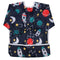Baby Bib Sleeved Shirt With Pocket 1-3 years old Toddler Painting Drawing (Rocket)...
