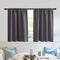 RYB HOME Short Blackout Curtains for Kitchen, Solid Half Window Treatment for Bedroom Energy Saving Privacy Shade for RV Camper Bathroom Basement,...