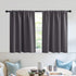 RYB HOME Short Blackout Curtains for Kitchen, Solid Half Window Treatment for Bedroom Energy Saving Privacy Shade for RV Camper Bathroom Basement,...