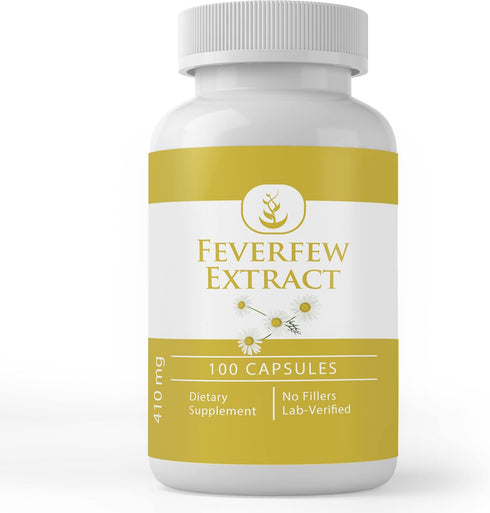 Pure Original Ingredients Feverfew Extract (100 Capsules) Always Pure, No Additives Or Fillers, Lab Verified...