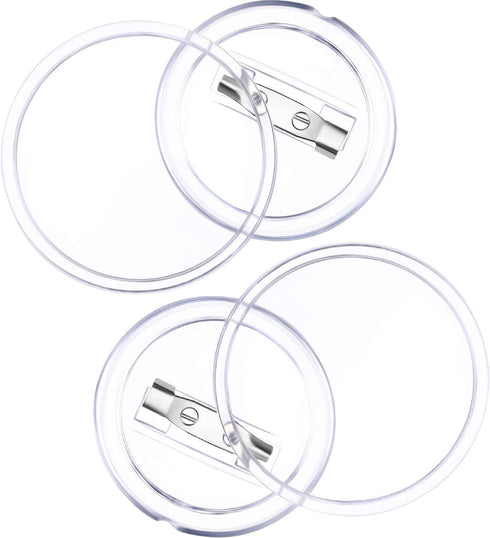 50 Pack Acrylic Button Pins Badge Clear Button Pins Custom Button Pins Kit Blank Button Pins Bulk Photo Buttons Make Your Own Buttons Pins for DIY...