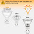 MR16 LED Bulb, 5W=50W, Non-Dimmable, 2700K Warm White, 470LM, AC/DC 12V Spotlight Bulb, GU5.3, No-Flicker, for Landscape, Recessed, Track Lighting...