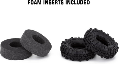 INJORA RC Tires 1.9inch 4Pcs RC Rubber Tyre Set Wheel Tires for 1:10 RC Crawler Axial SCX10 90046 SCX10 III AXI03007 Tamiya CC01 D90 D110...