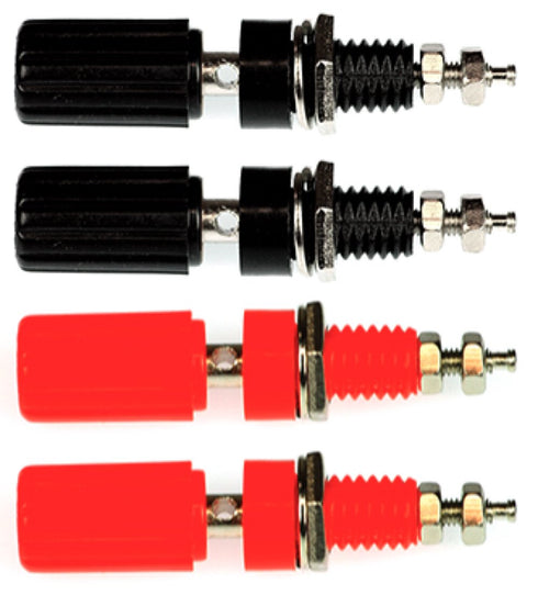 CESS Amplifier Terminal Connector Binding Post Banana Plug Jack Socket Panel/Chassis Mount Connectors - Length:1.8" (4 Pack)...