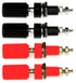 CESS Amplifier Terminal Connector Binding Post Banana Plug Jack Socket Panel/Chassis Mount Connectors - Length:1.8" (4 Pack)...