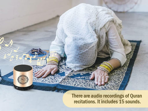 Portable Digital Quran Speaker with Remote Control over18 Reciters and 15Translations Available Quality Qur'an Speaker Arabic English French, Urdu...