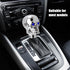 ASUBHA Skull Shifter Knob, Personalized Skull Shifter Head with Adjustable LED Double Eyelet Decorations, Gear Knob Head Universal Car Interior Ac...
