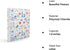 Cute Binder 1 Inch 3 Ring Trapper Keeper Binders with Clear Interior Pockets for Letter-Size(11" x 8.5") Paper,Aesthetic Three Ring Binder for Stu...
