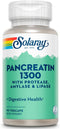 SOLARAY Pancreatin Supplement, 1300 mg, 90 Count...