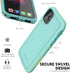 for iPhone 11 Waterproof Case 6.1 Screen Protector Underwater Shockproof Full-Body Dustproof Rugged Case for Aplle iPhone 11 (Cyan Green)...