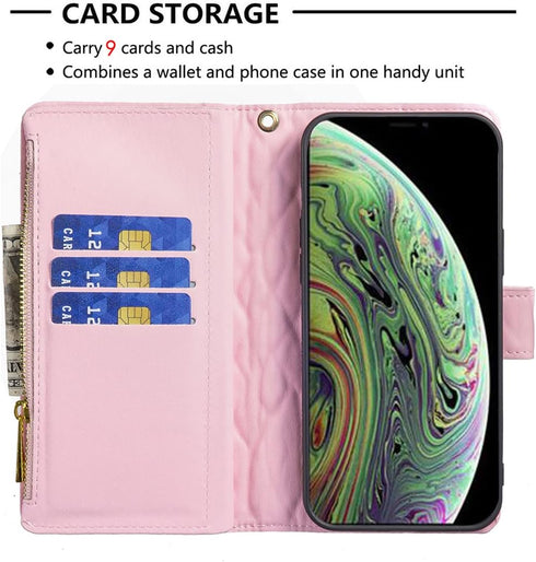 Asuwish Phone Case for iPhone Xs Max Wallet Cover with Tempered Glass Screen Protector and Leather Flip Credit Card Holder Stand Cell i X XR Xsmax...