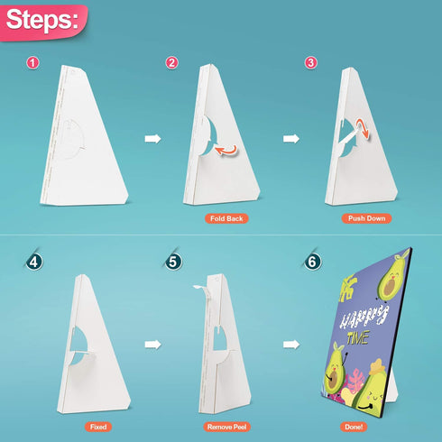 Lineco. Self Stick Easel Backs. Archival Quality, Sturdy, Fast and Easy to Use. 12 Inch Single Wing. Use for Photos, Signs, Crafts. (Pack of 25). ...