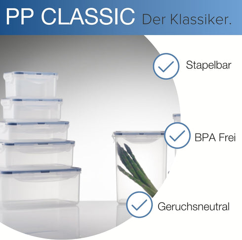 LOCK & LOCK Easy Essentials Food Storage lids/Airtight containers, BPA Free, Rectangle-37 oz-for Pasta, Clear...