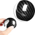 Gear Shift Knob Cover, Carbon Fiber Style Car ABS Plastic Gear Shift Knob Head Cover Cap Sticker Trim for A3 8 V S3 14-18...