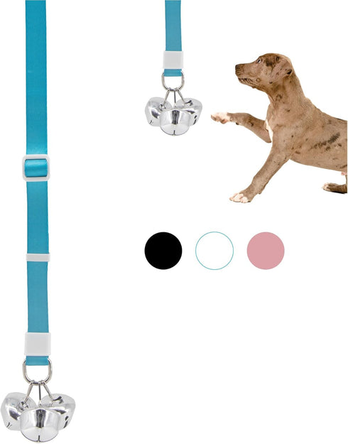 SVD.PET Puppy Bell Doorbell, Dog Bell for Potty Training, Attach to doorknob or Anywhere Near The Door, Length and Height Adjustable (Blue)...