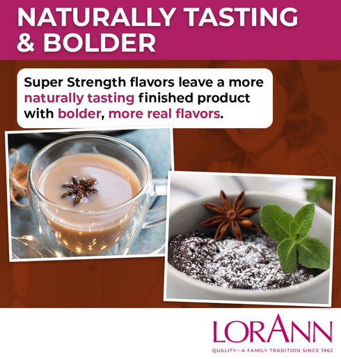 LorAnn Oils Super Strength Flavoring - Used For Candy Making, Flavoring Extracts, Baking, Hard Candy, and Flavor Oils - Bold, Natural Flavors 4X S...