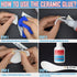 Ceramic Glue, 30g Clear Ceramic Glue Repair for Pottery and Porcelain, Instant Strong Glue for Porcelain, Metal, Dishes, Glass, Plastic, Rubber an...