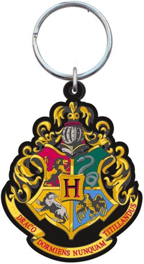 Harry Potter 48066 - Hogwarts School Crest - Rubber Keychain Multi-colored, 1"...