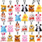 24 Pack Mini Plush Animals, Small Stuffed Animal Keychain Set for Kids Goodie Bag Fillers, Easter Basket Stuffers, Easter Party Favors, Classroom ...