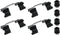 ACDelco Gold 18K2023X Front Disc Brake Caliper Hardware Kit with Clips, Seals, and Lubricant...
