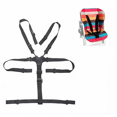 5 Point Harness Baby Safety Belt Universal High Chair Seat Belt for Wooden High Chair Pushchair...
