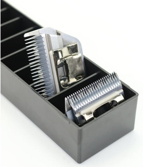 Laube Mini Blade Case for Pet Grooming Clipper Blades - Organizer Fits 12 Blades - Compact Size (9.25" x 2.25" x 2.25") - Detachable Snap On Lid -...