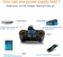 Dual USB Quick Charge QC3.0 Car Charger Adapter 2-Socket Cigarette Lighter Adapter with LED Voltmeter Suitable for Mobile Phones, car DVR, Navigat...
