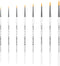 XDT#377 Fine Paint Brushes for Acrylic Painting, Detailing Brush 8 Piece Set for Artists, Small Paint Brushes for Canvas, Watercolor, Oil and Body...