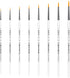 XDT#377 Fine Paint Brushes for Acrylic Painting, Detailing Brush 8 Piece Set for Artists, Small Paint Brushes for Canvas, Watercolor, Oil and Body...