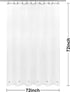 Barossa Design Frosted Shower Curtain Liner with 6 Magnets - Waterproof PEVA Shower Liner for Bath Tub, 72" x 72" Standard Size, PVC Free, Metal G...