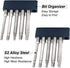 10PCS Magnetic Square Head Screwdriver Bits Set 1/4'' Hex Shank Square Drive Bit S2 Steel SQ1, SQ2, SQ2.7, SQ3, SQ4 Quick Release Power Tools for ...