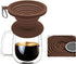 Collapsible Coffee Dripper Pour Over Coffee Filter, Silicone Reusable Coffee Maker,Paperless Coffee Brew Maker,Dishwasher Safe,Carabineer for Hiki...