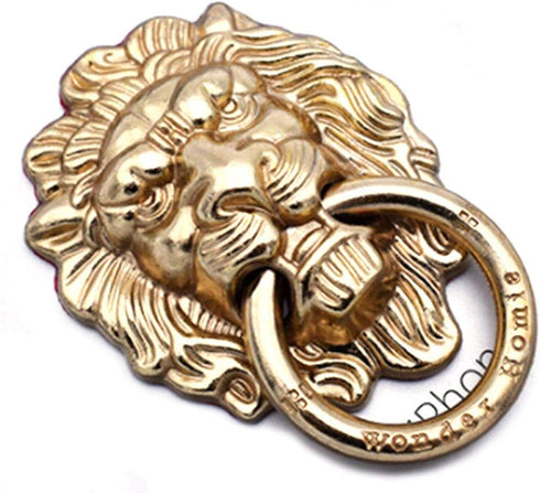 3Pcs Phone Holder Metal Lion Mobile Phone Ring Stand Universal Desktop Bracket Plating Retro Style Lion Head Finger Holder Buckle...