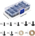 270PCS Safety Eyes and Noses, Black Plastic Eyes and Teddy Bear Nose with Washers for Doll Making for Crafts...