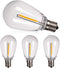 addlon LED Replacement Bulbs 1W S14 4 Pack Waterproof E17 Screw Base for Outdoor LED String Lights Shatterproof...