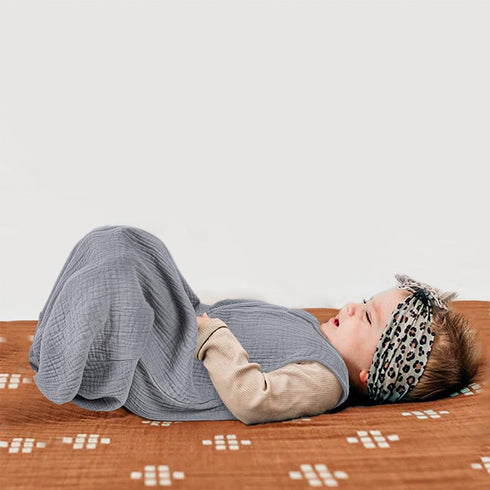 PRIMLECT Sleep Sack 6-12 Months, Muslin Baby Wearable Blanket?2-Way Zipper Toddler Sleeping Sack, Light & Breathable Sleep Sacks 0.5 TOG...