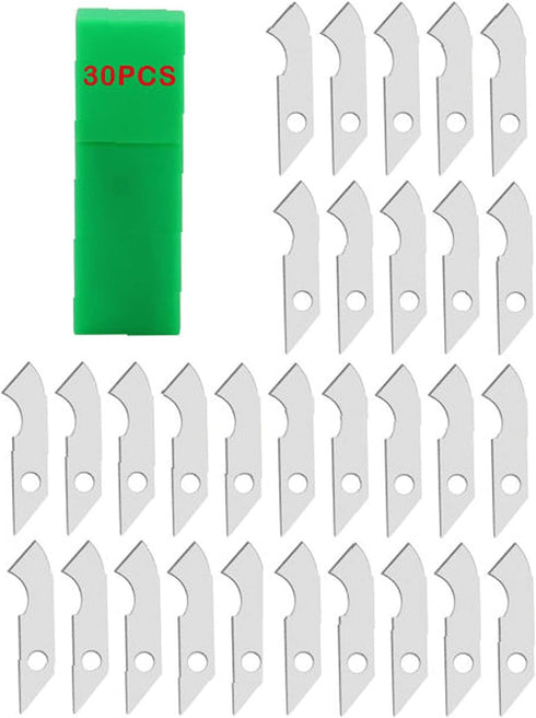 Acrylic Plexiglass Sheet Cutter Hook Knife Replacement Blade, Contains 30 Hook Blades, NO Knife holder....