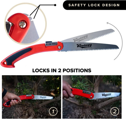 Hardware Folding Tree Saw 8" Hand Pruning Saw for Gardening as Bone saw for Hunting, Survival Saw for Camping Wood/Tree Cutter, Limb Saw Bushcraft...