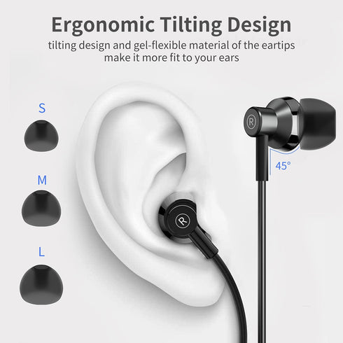USB Type C Headphone, USB C Earphones Type C Headphones Stereo with Microphone Volume Control Compatible with Samsung Galaxy S20+/S21/S20/Google P...