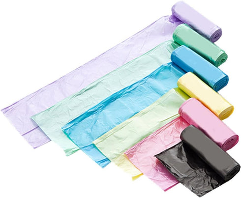 100Liners Trash Bin Liners Bags Heavy Duty Recycled Refuse Sacks for Kitchen Bathroom 9-14L Dustbin 100 Liners Black...