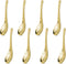 8Pcs Thickened Heavy-Weight Soup Spoons, 18/8 Stainless Steel Asian Soup Spoon Table Spoons Silverware for Soup, Ramen, Pho, Cereal, Ice Cream (Go...