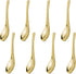 8Pcs Thickened Heavy-Weight Soup Spoons, 18/8 Stainless Steel Asian Soup Spoon Table Spoons Silverware for Soup, Ramen, Pho, Cereal, Ice Cream (Go...