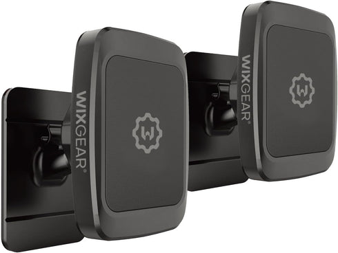WixGear (2 Pack Universal Stick On Dashboard Magnetic Phone Car Mount, for Cell Phones and Mini Tablets with Fast Swift-snap Technology, (Newer Bi...