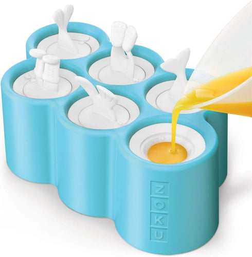 Zoku Polar Pop Molds, 5 Different Explorer Friends and Polar Explorer-Shaped Popsicle Molds in One Tray, Easy-Release, BPA-Free...