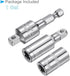 Impact Socket Adapter Set, 1/4" Drive 8mm 1/4" Shank, CR-V Shallow Socket Swivel Joints Hexagon Shank - (Applications: for Cordless Drill, Impact ...