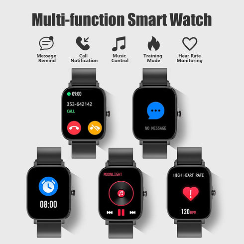 Smart Watch for Man/Women Fitness Tracker SmartWatch for Android/iOS Phones 1.83" Full Touch Screen with Heart Rate/Sleep Monitor, Step Counter, I...