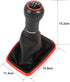 EVGATSAUTO Stick Shift Knob, 5 Speed Gear Shift Knob Shifter Gaitor Boot Shift Gear for 1999-2004 Mk4 for Golf for Jetta...