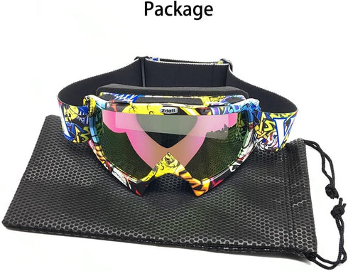 Motocross Goggles Adult Dirtbike ATV Motorcycle Gafas UV Protection Motorbike Ski Snowboard Goggles...