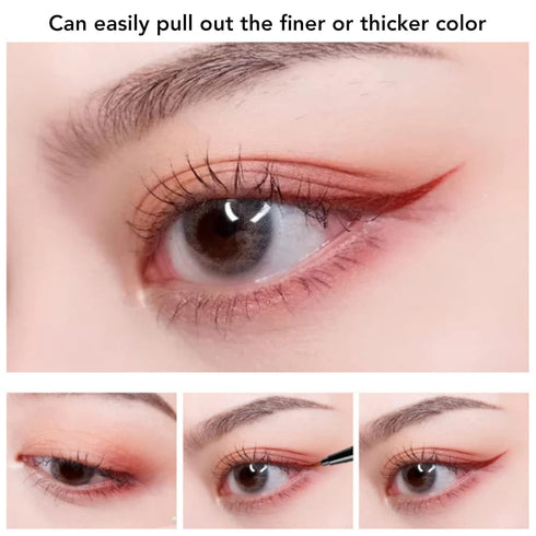 Coloured ,12PCS Liquid Set Matte Liquid Long Lasting Waterproof Pen Colorful Eyebrow Pencil Eyebrow Lip Liner Pencil Highly Pigmented Colored Matt...